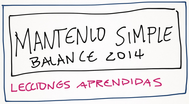 Lecciones aprendidas de este primer año (2014)