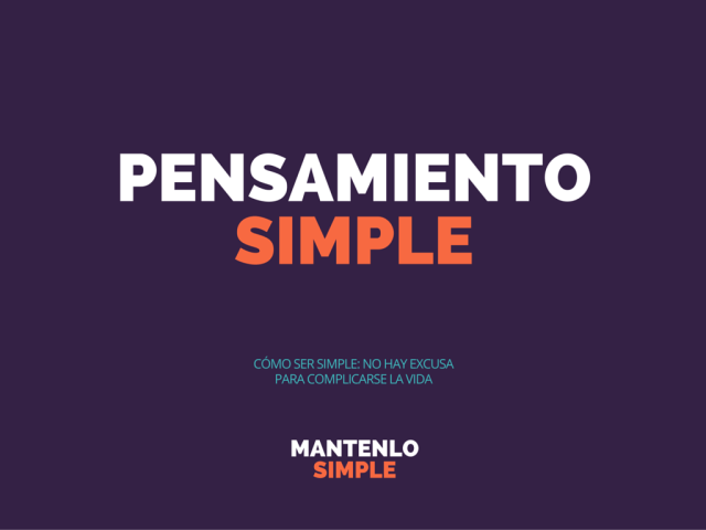 PENSAMIENTO SIMPLE