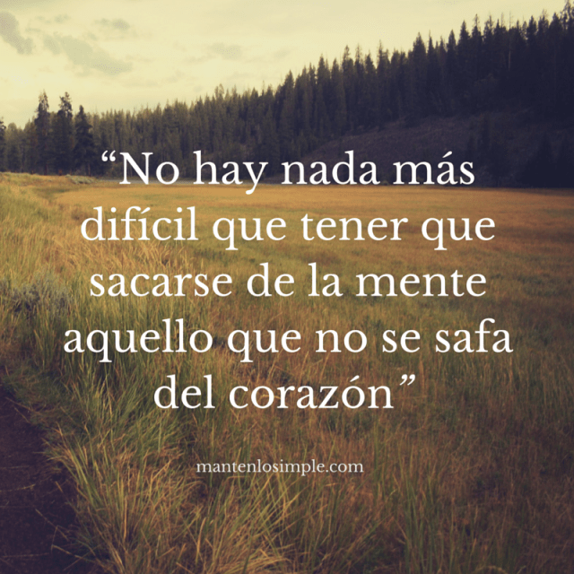 sacarse de la mente